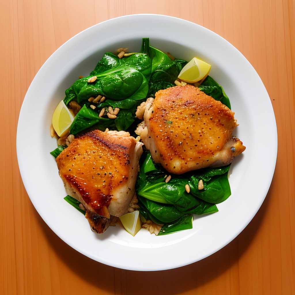 Recipes using chicken thighs and spinach