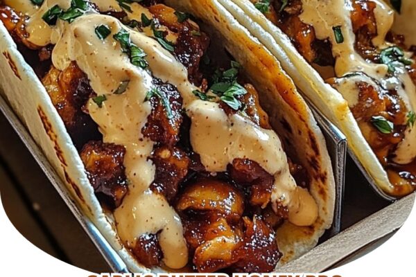 Flavor-packed Garlic Butter Honey BBQ Chicken Tacos with a perfect balance of sweet and savory.