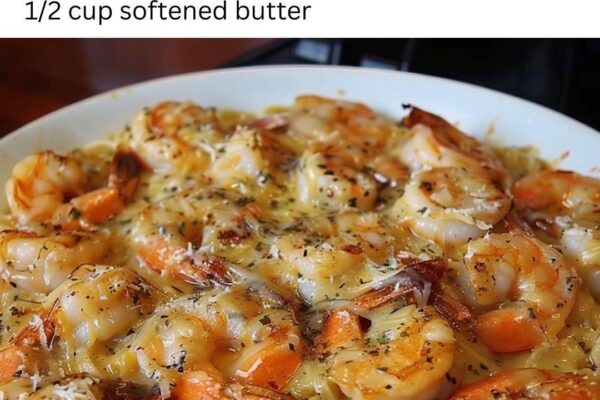 Garlic butter Red Lobster Shrimp Scampi with juicy shrimp, white wine sauce, and tender pasta.