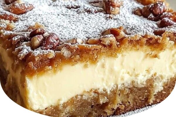 Rich and decadent Neiman Marcus Cake with a buttery crust, creamy topping, and a hint of sweetness.