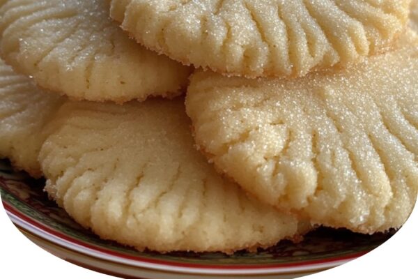 Grandma’s Irish sugar cookies with a soft, buttery texture and a hint of sweetness