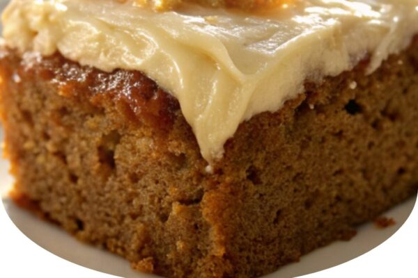 Grandma’s applesauce cake with warm spices, moist texture, and a rich homemade flavor