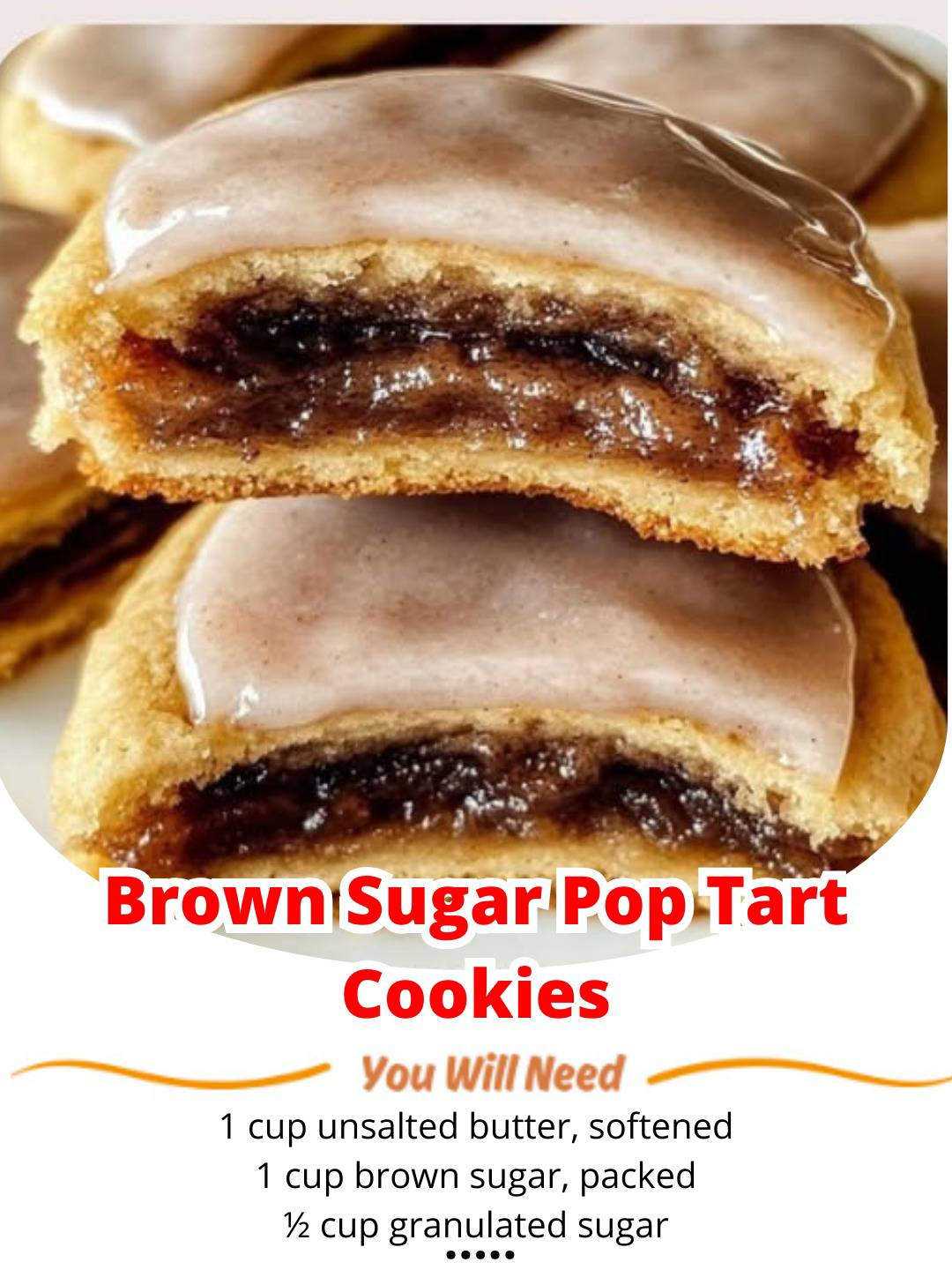 Brown Sugar Pop Tart Cookies