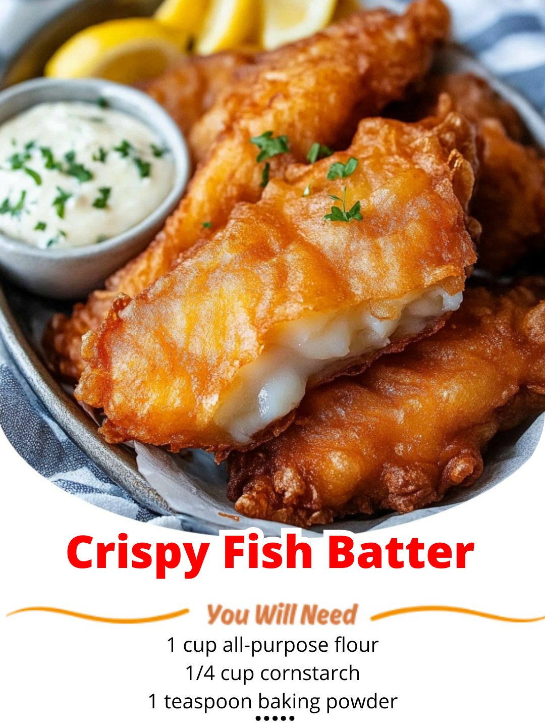 Crispy Fish Batter – The Ultimate Recipe for Light & Crunchy Perfection! 🐟🔥