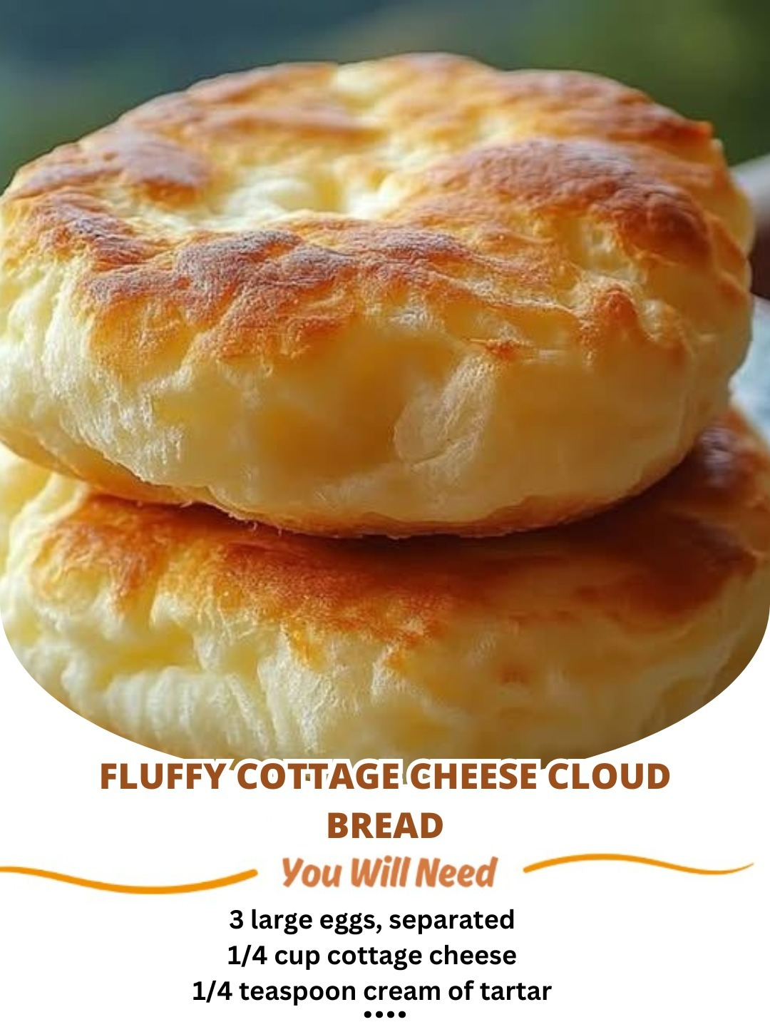 Fluffy Cottage Cheese Cloud Bread