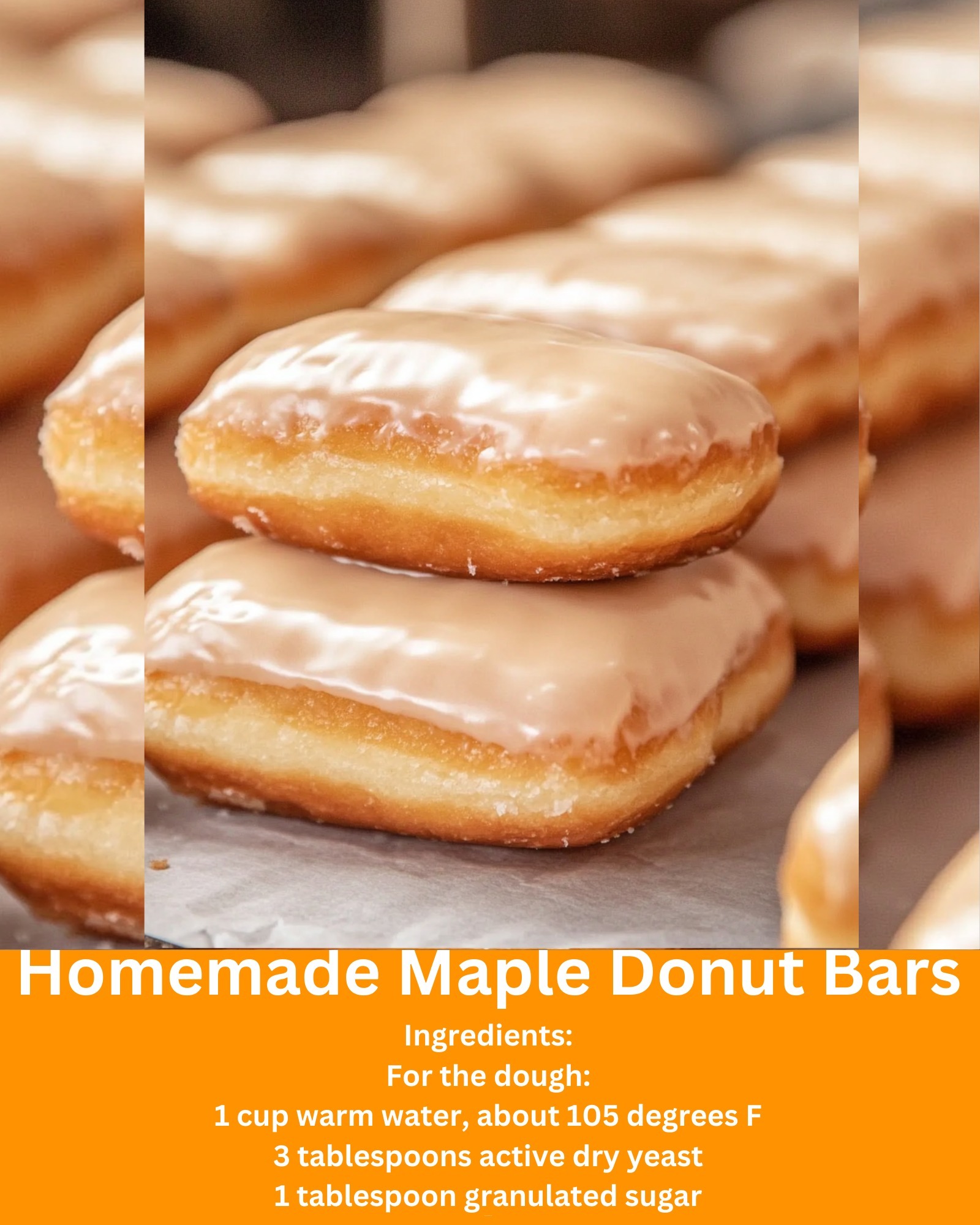 Homemade Maple Donut Bars