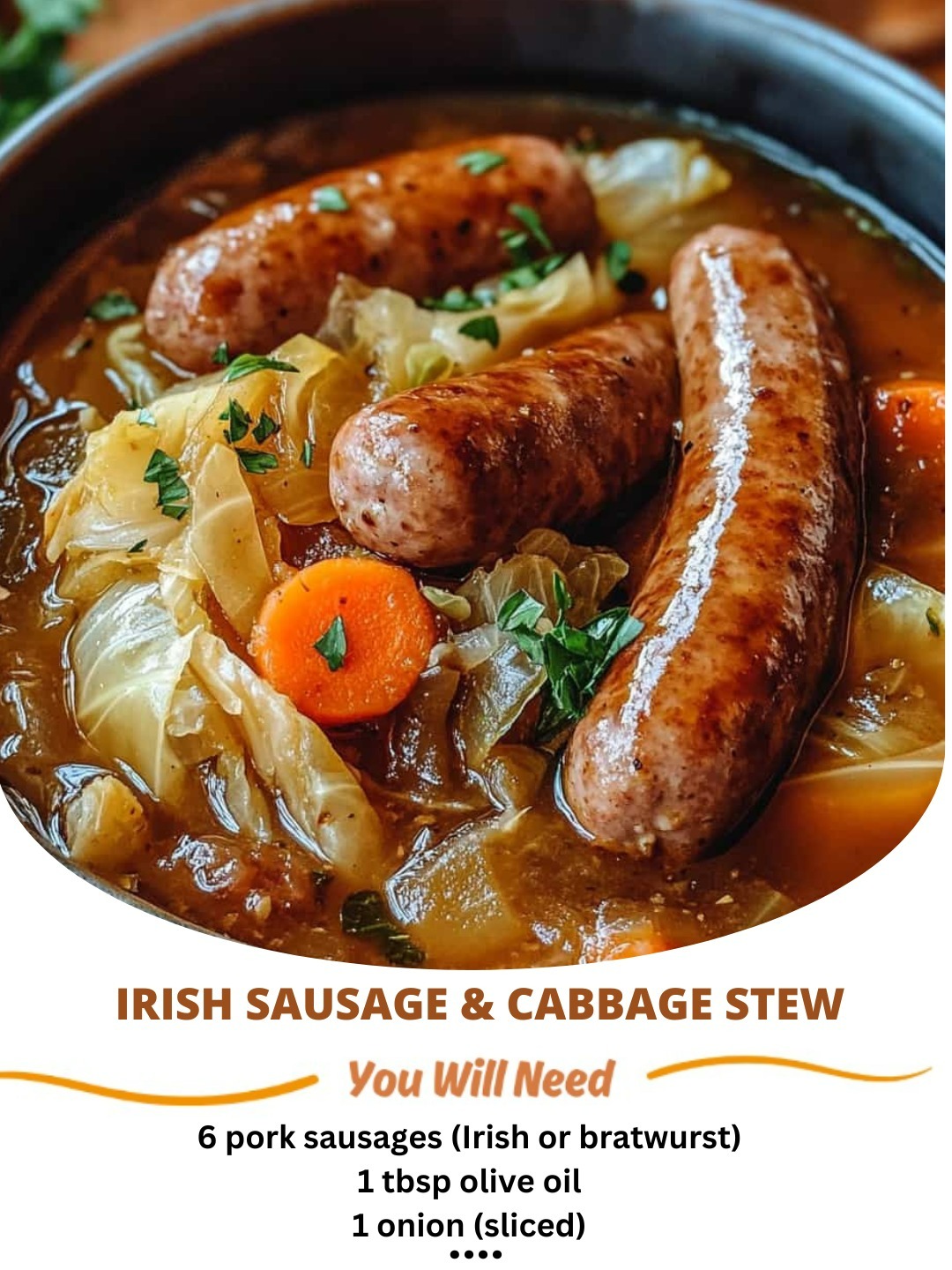 Irish Sausage & Cabbage Stew