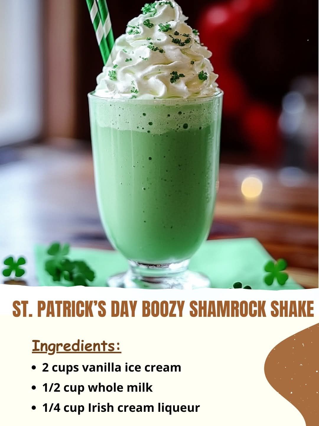 St. Patrick’s Day Boozy Shamrock Shake