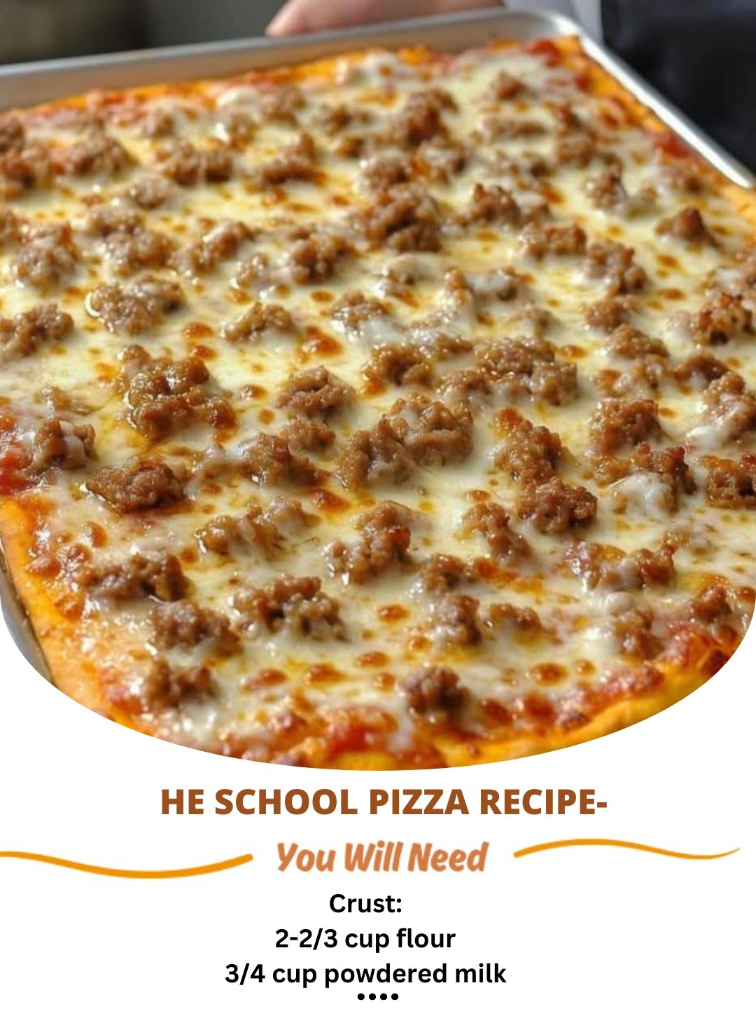 The School Pizza Recipe