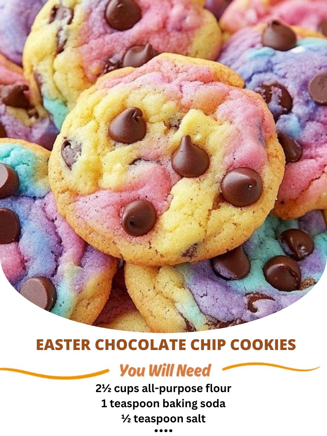 Easter Chocolate Chip Cookies