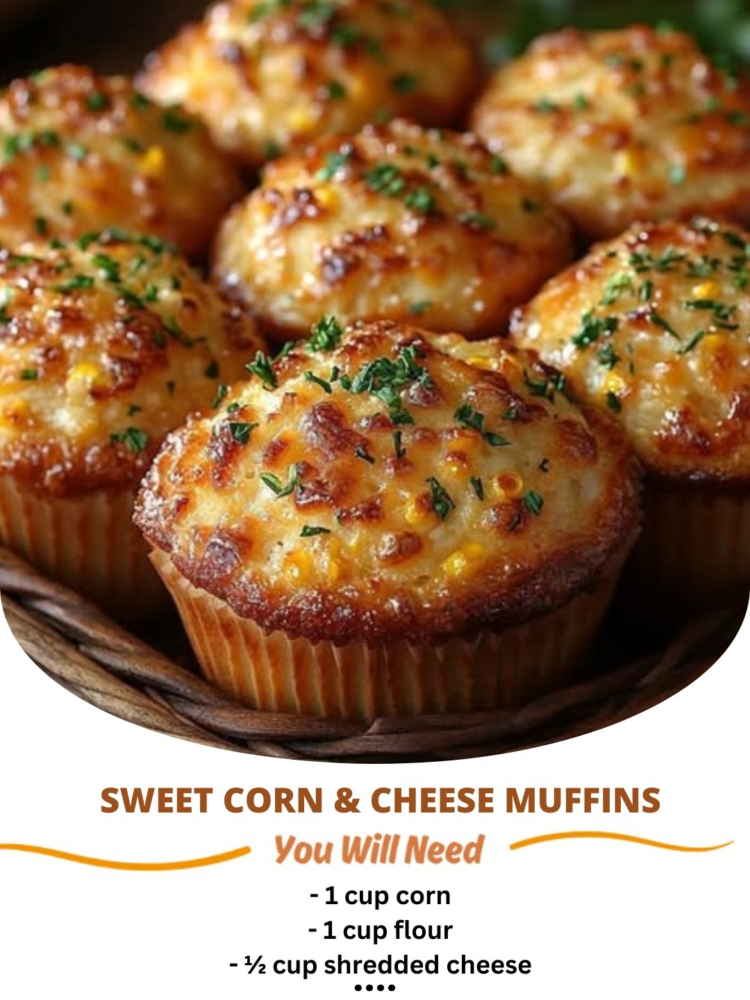 Sweet Corn & Cheese Muffins