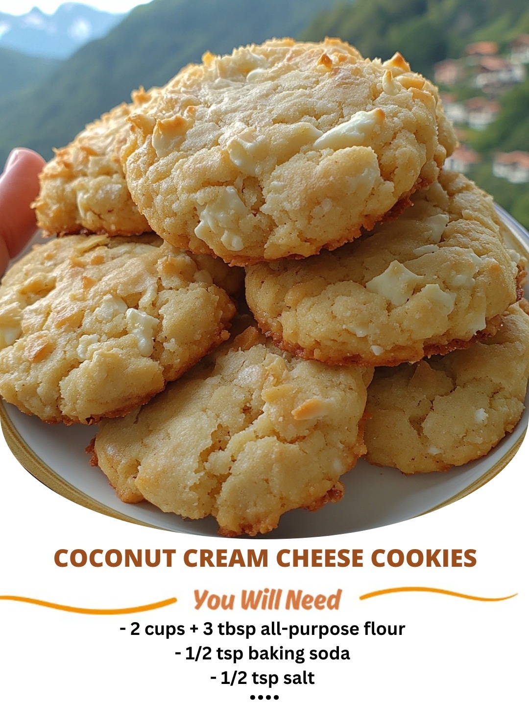 Coconut Cream Cheese Cookies