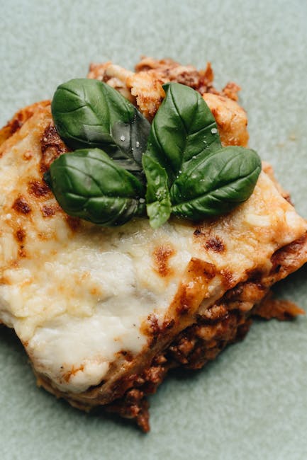 Classic lasagna with ricotta