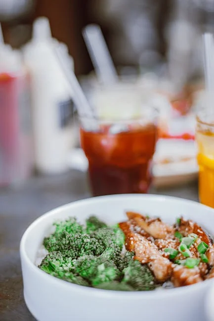 Chicken burrito bowl with chipotle sauce