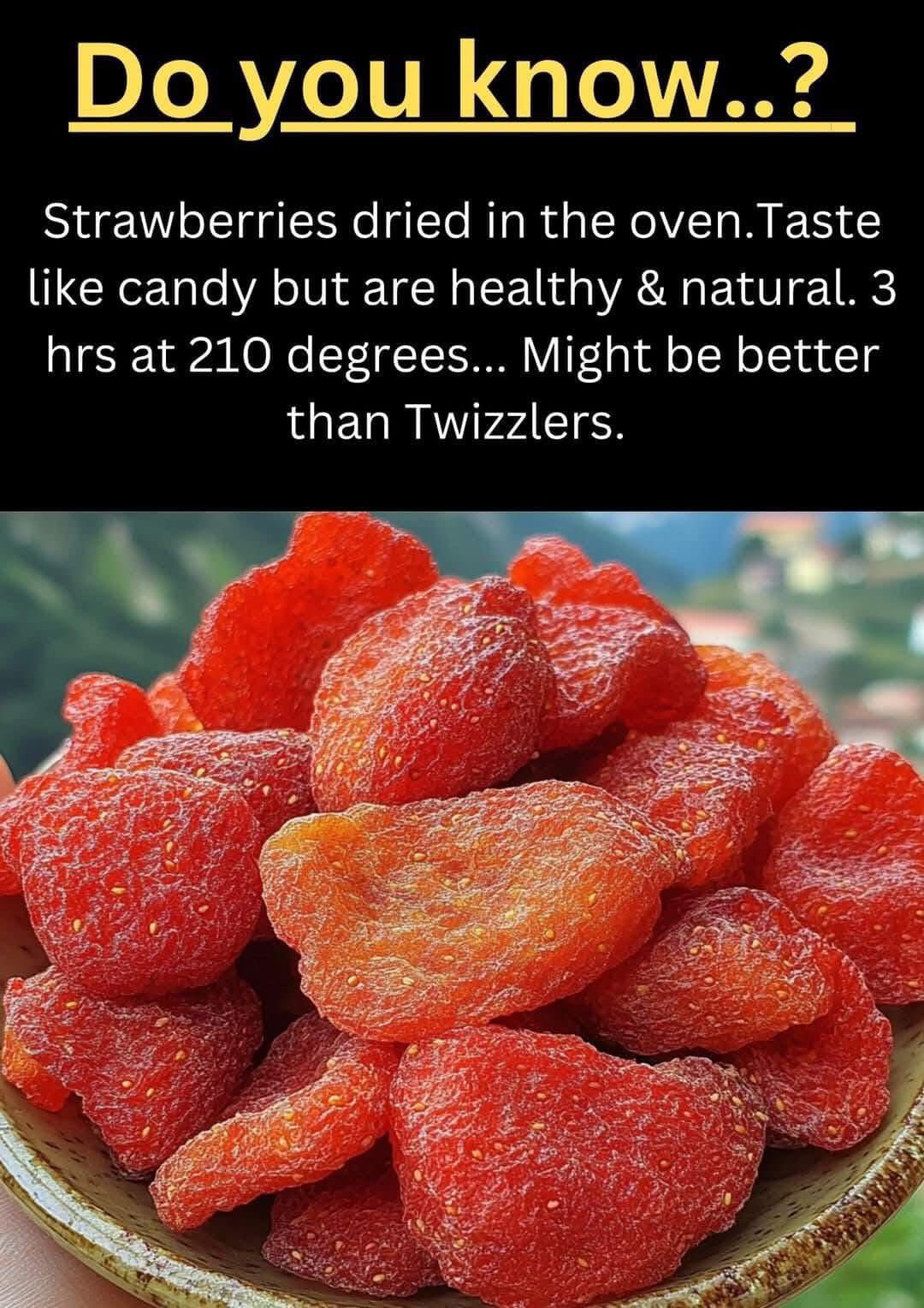 Oven-Dried Strawberries: A Sweet and Chewy Snack