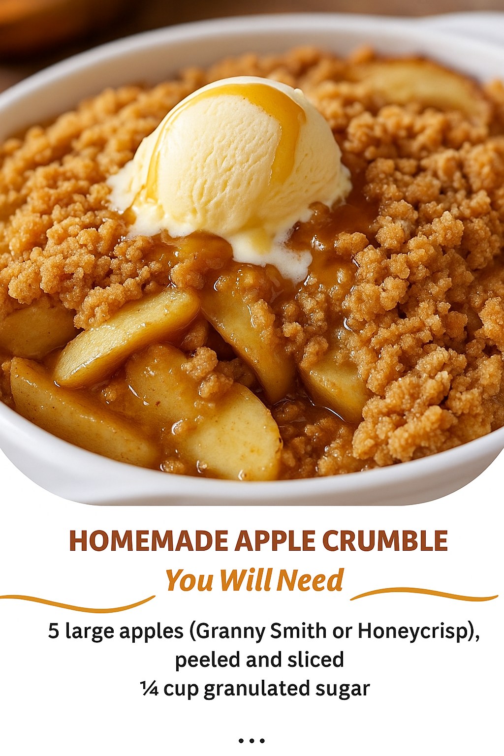 Homemade Apple Crumble