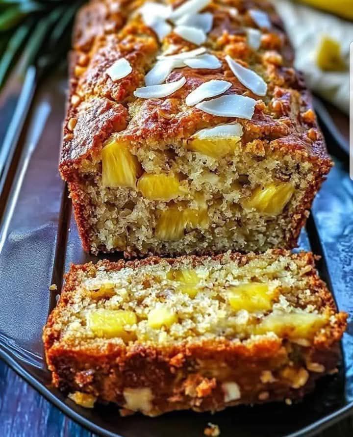 Coconut Pineapple Banana Bread