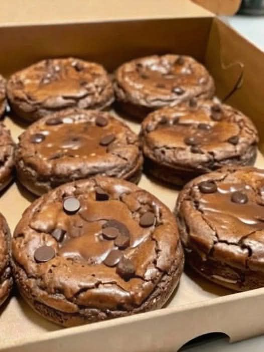 Cookies Made From Brownie Mix are fudgy