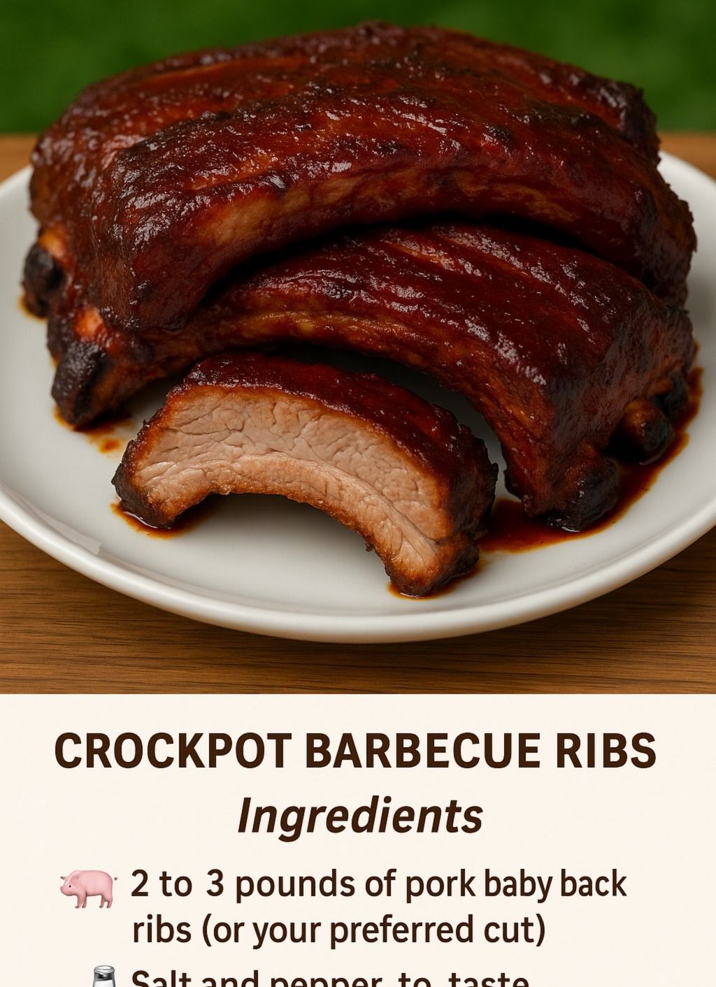 Crockpot Barbecue Ribs