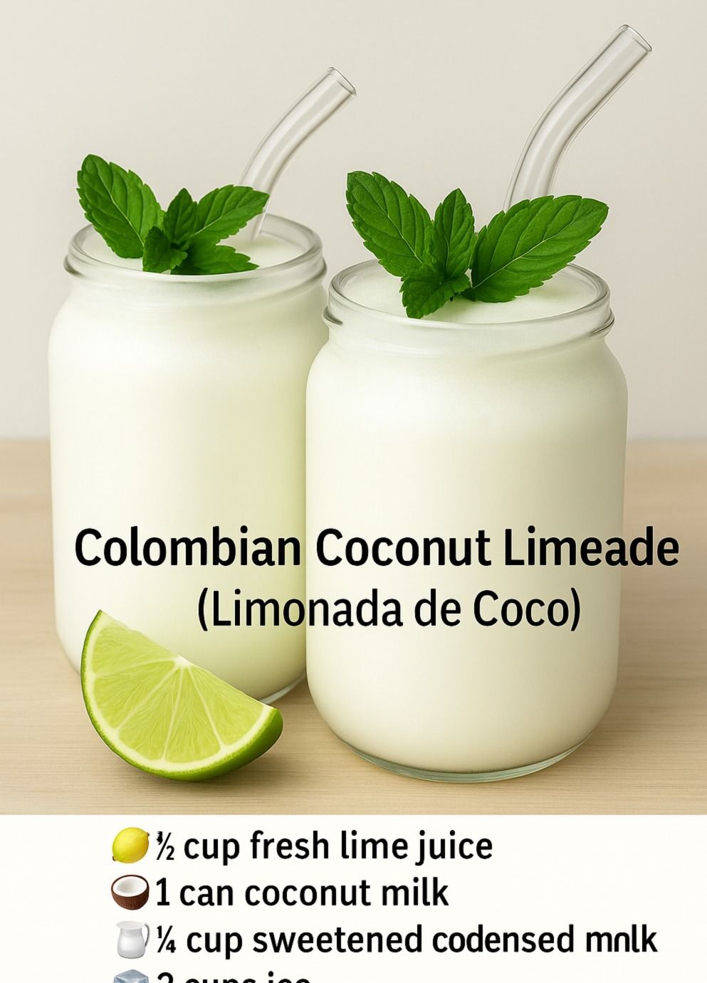 Colombian Coconut Limeade