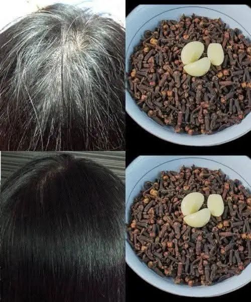 Only 2 ingredients. Even at the age of 65, white hair turns black