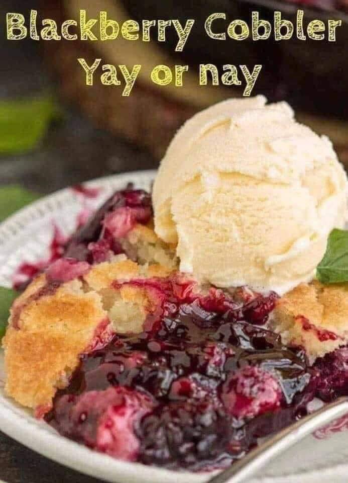 Easy Blackberry Cobbler with Brown Butter Topping