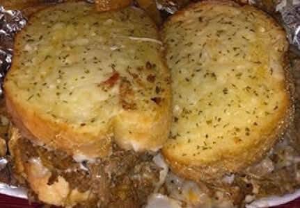 Steak and Cheese Garlic Toast