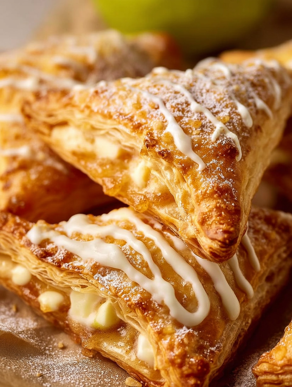 Here’s a delicious recipe for Apple Turnovers with a cream-filled option!