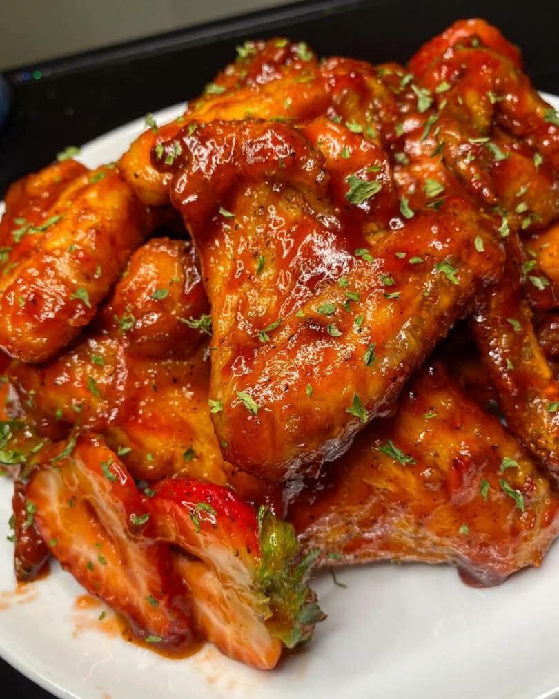 Strawberry Habanero Chicken Wings