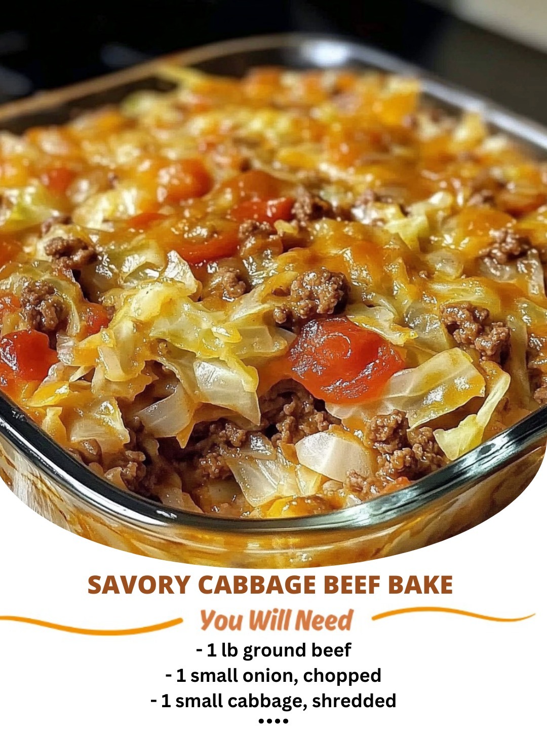 Savory Cabbage Beef Bake