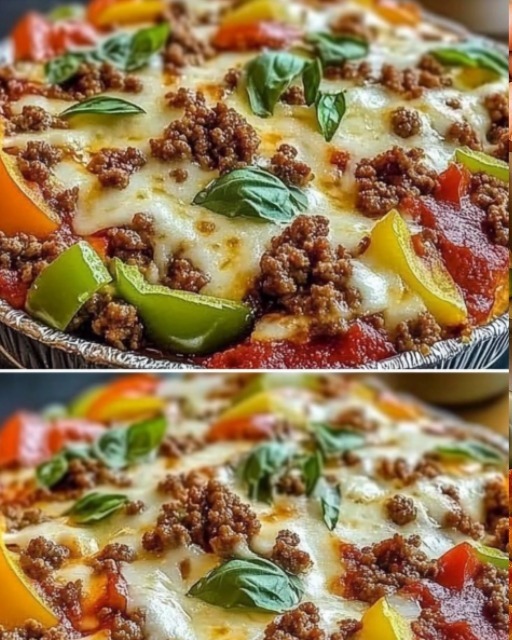 Low Carb Crustless Pizza Bowl