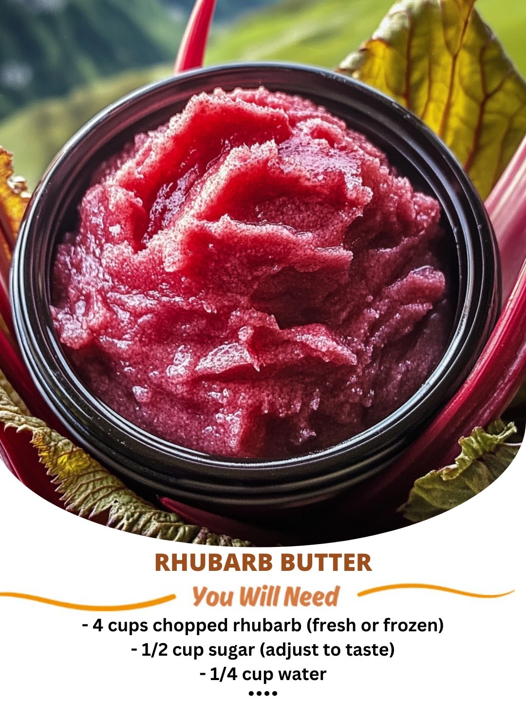 Rhubarb butter