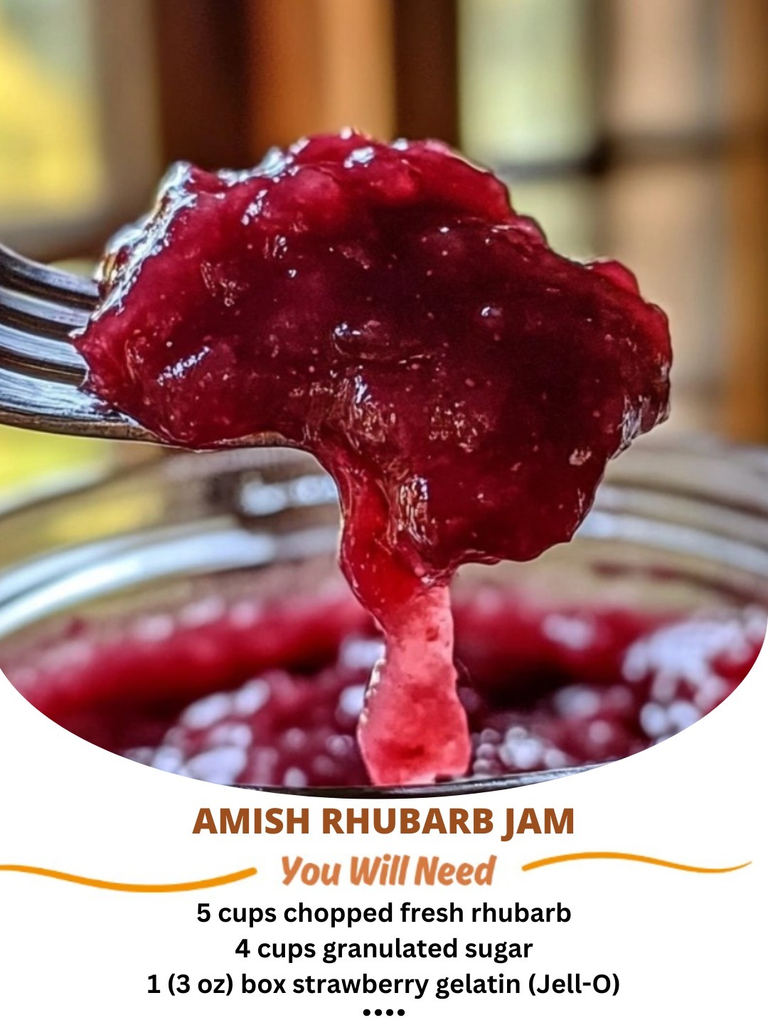 Amish Rhubarb Jam