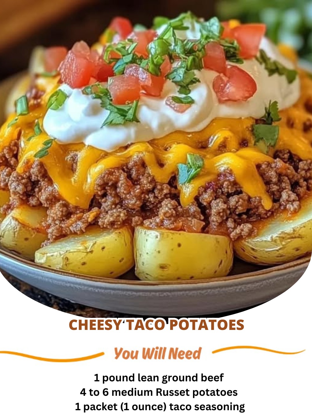 Cheesy Taco Potatoes