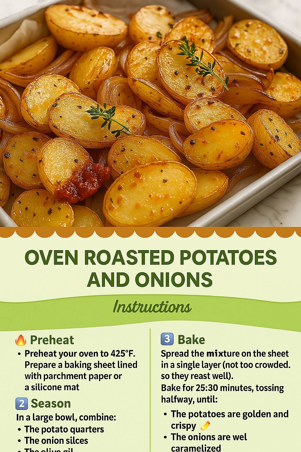 Oven Roasted Potatoes and Onions
