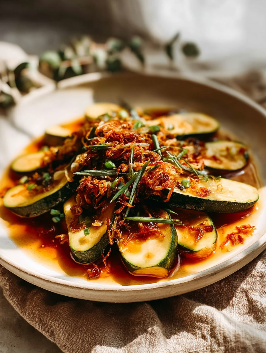 Spicy Asian Zucchini