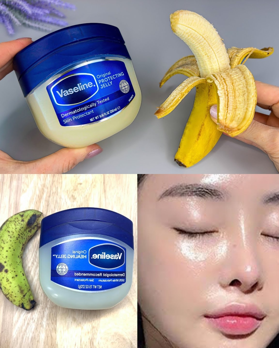 Mix Vaseline with Banana and you will be shocked! If only I knew about this earlier!
