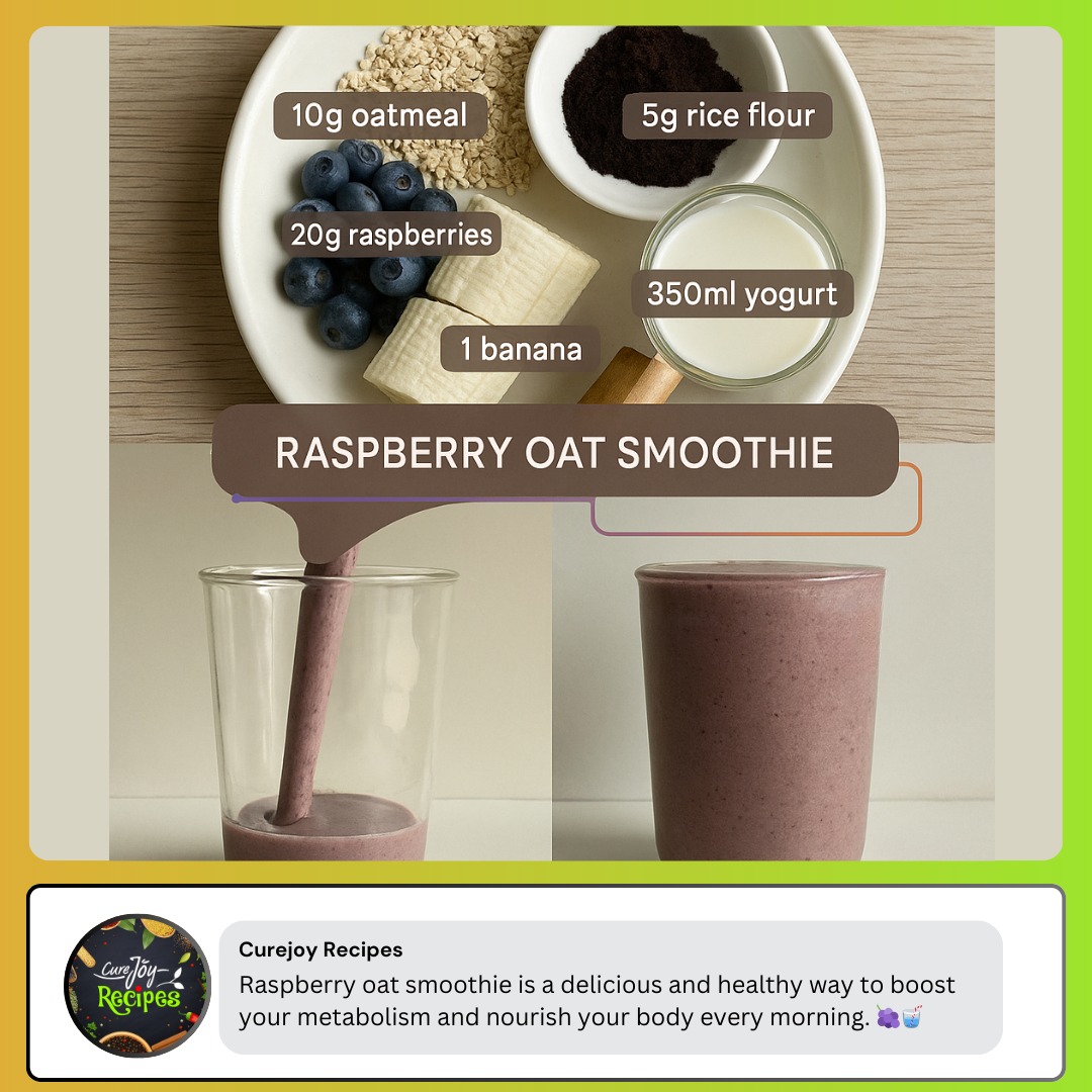 Raspberry Oat Smoothie