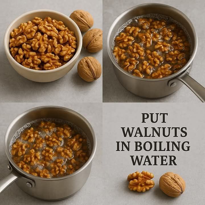 Put a walnut in boiling water! My grandmother told me this secret!