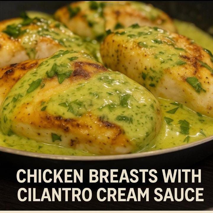 Chicken Breasts with Cilantro Cream