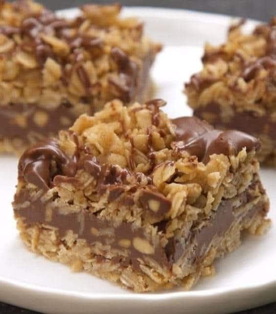 No Bake Chocolate Oat Bars