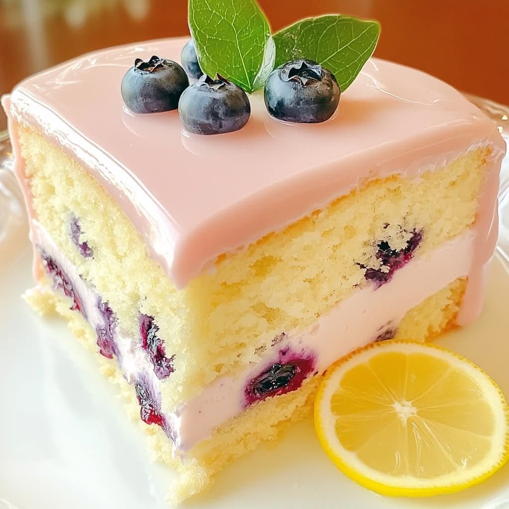 Blueberry Lemonade Buttermilk Cake