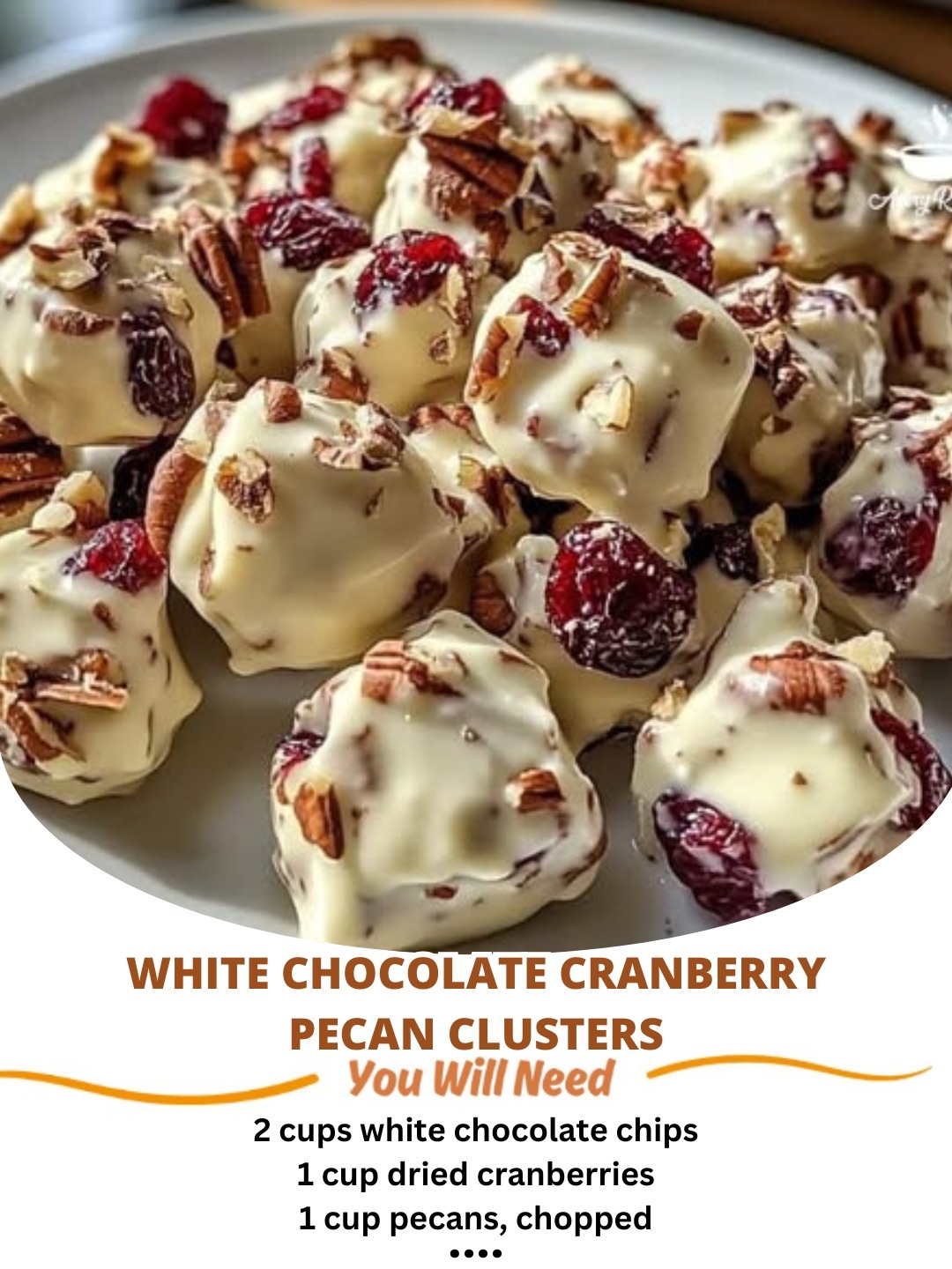 White Chocolate Cranberry Pecan Clusters