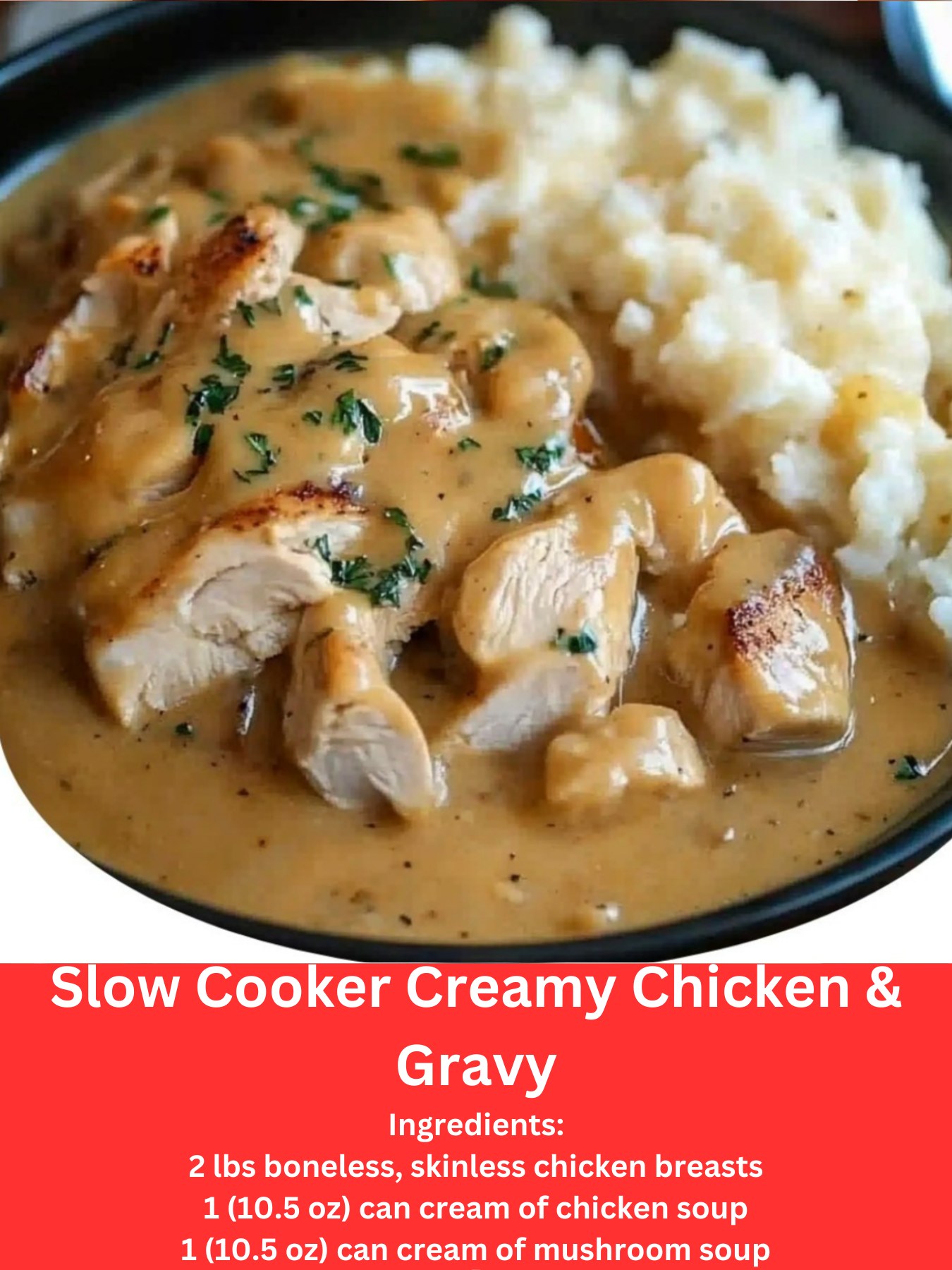Slow Cooker Chicken and Gravy