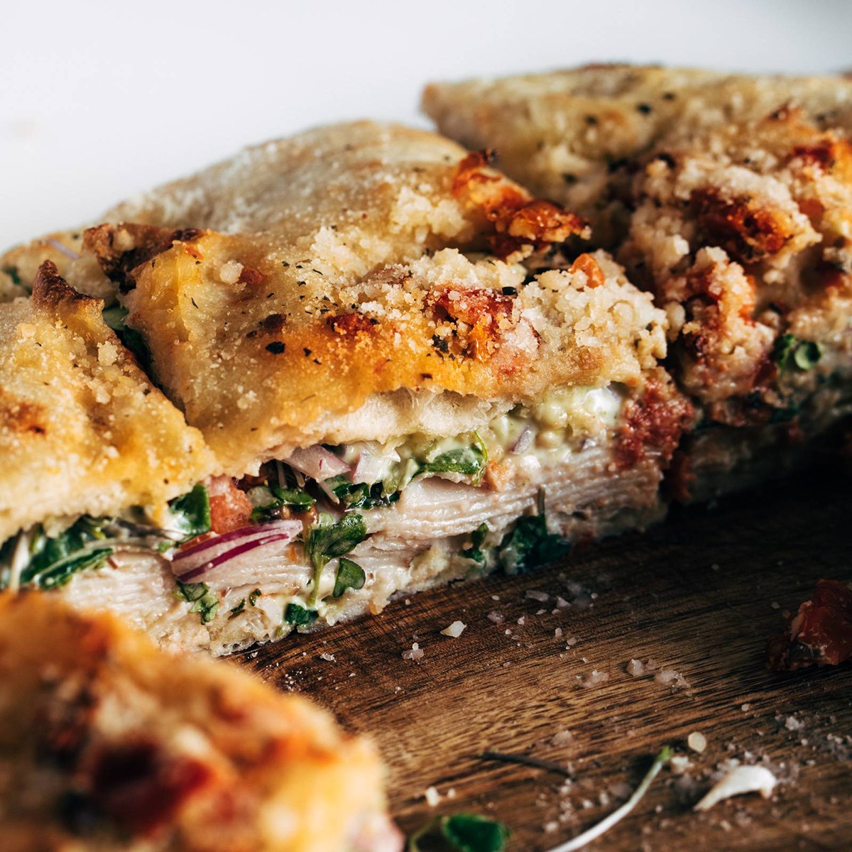 Trader Joe’s Sun-Dried Tomato Focaccia Turkey Sandwich