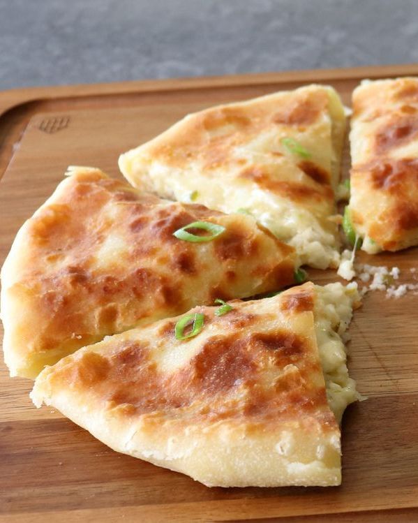 Cheese and Potato Stuffed Flatbread