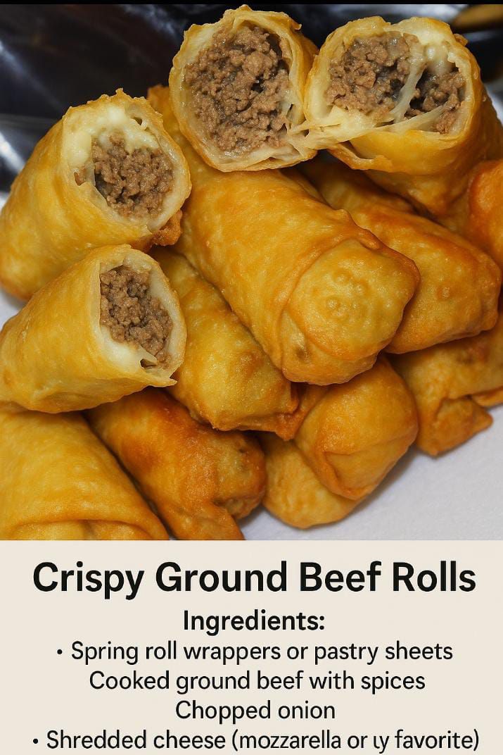 Crispy Ground Beef Rolls