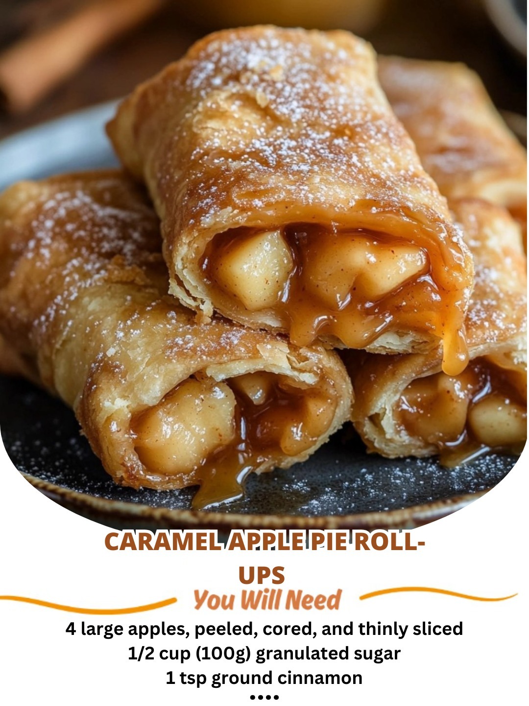 Caramel Apple Pie Roll-Ups