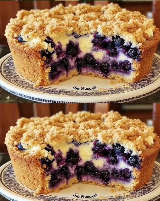 Sherry’s Blueberry Cream Cheese Crumb Cake
