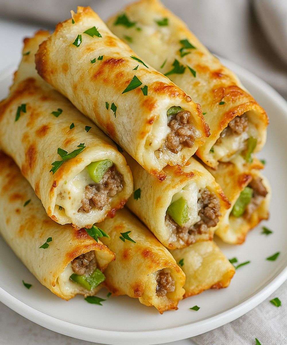 Keto Philly Cheesesteak Roll Ups